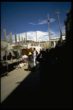 Markttag und Rabe mit Hut